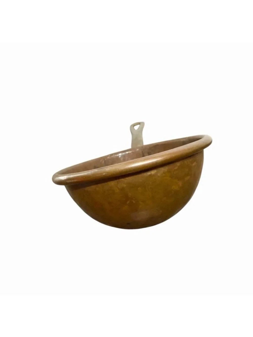 Vintage Hammered Copper Serving Ladle Brass Handle 11”